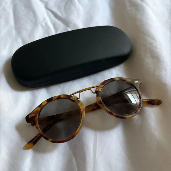 Krewe St Louis Tortoise shell Sunglasses - Picture 1 of 4